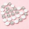 15/45Pcs 37mm Tinplate Blank Button Badge Kits Shiny Metal Medal with Pin, Handmade DIY Craft Supplies for Decorative Badges