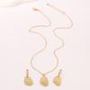 Fashionable Summer Vacation Ocean Conch Ear Studs Necklace For Women Trendy Beach Party Exaggerated Bohemian Jewelry Earrings