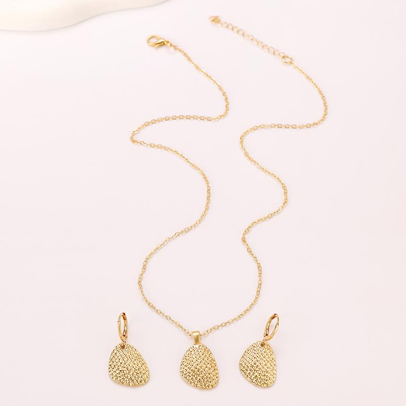 Fashionable Summer Vacation Ocean Conch Ear Studs Necklace For Women Trendy Beach Party Exaggerated Bohemian Jewelry Earrings