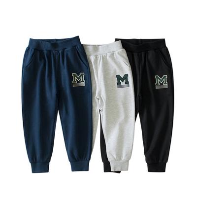 Boys' Casual Pants Letters Solid Color Children's Sports Trousers