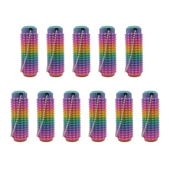 

11 шт. брелок с шипами и текстурой, тихий, беспокойный, портативный инструмент для снятия стресса с яркой цветной легкой сенсорной игрушкой разноцветный