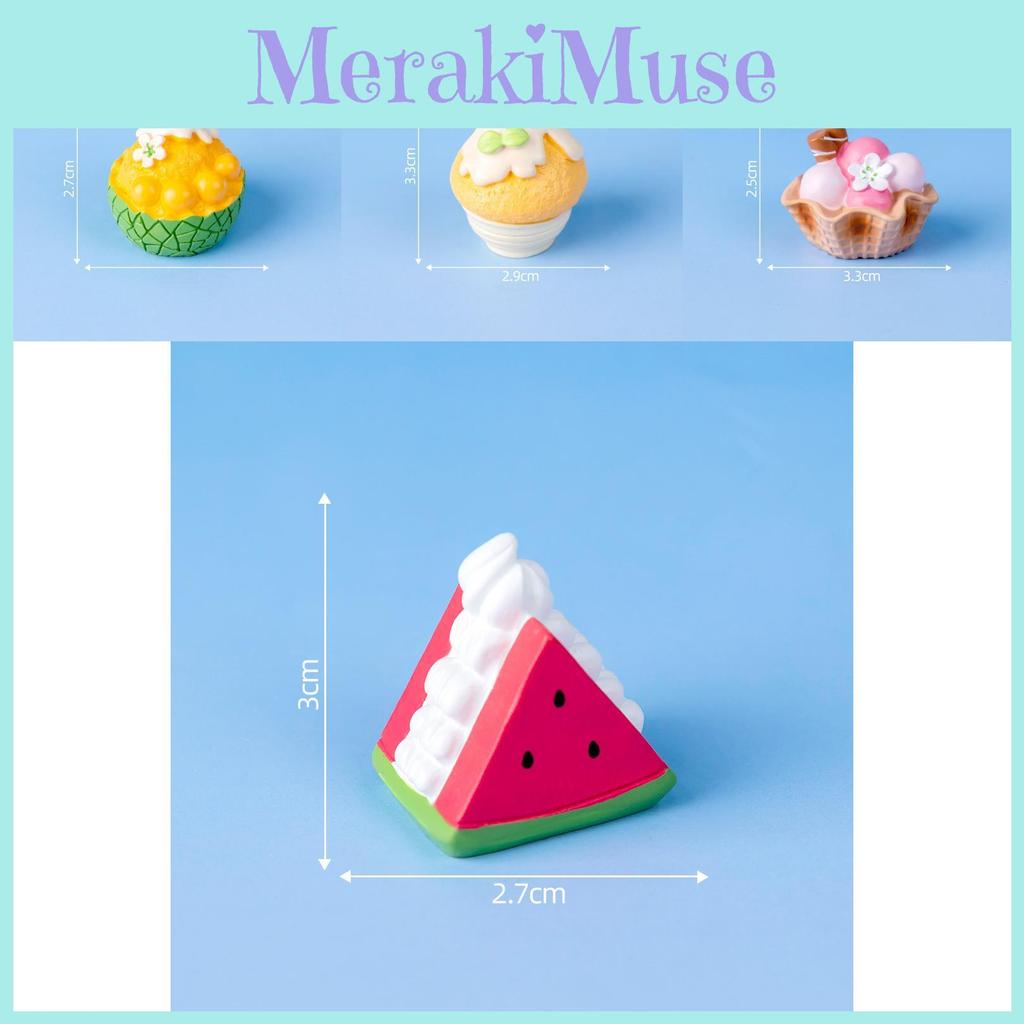 Creative Summer Ice Cream Resin Miniature Decorative Cup Set For Diy Projects