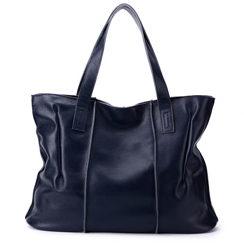 Damen Luxus Designer Natürliches Rindsleder Weiche Handtasche Weiblich Mode Schultertasche Damen Rindsleder Große Kapazität Tragetasche