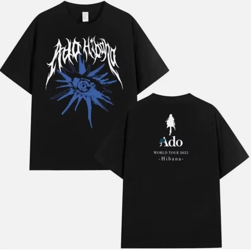 

American Ado Hibana Tour 2025 Music Tour Japan Concert T-Shirt Summer New Men s and Women s Streetwear 4XL