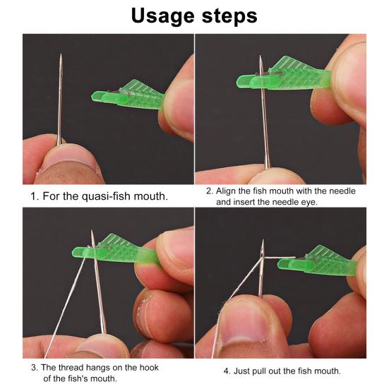 Mini Needle Threader Beginner Automatic Threading Tool Fish Design Sewing Threader for Hand Sewing And Machine Use DIY Craft And Repair