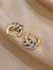 1Pair Golden Hoop Earrings Small Silver Hoops For Women Hypoallergenic Hoops Earrings Elegant And Simple Jewelry Birthday Wedding Party Gifts