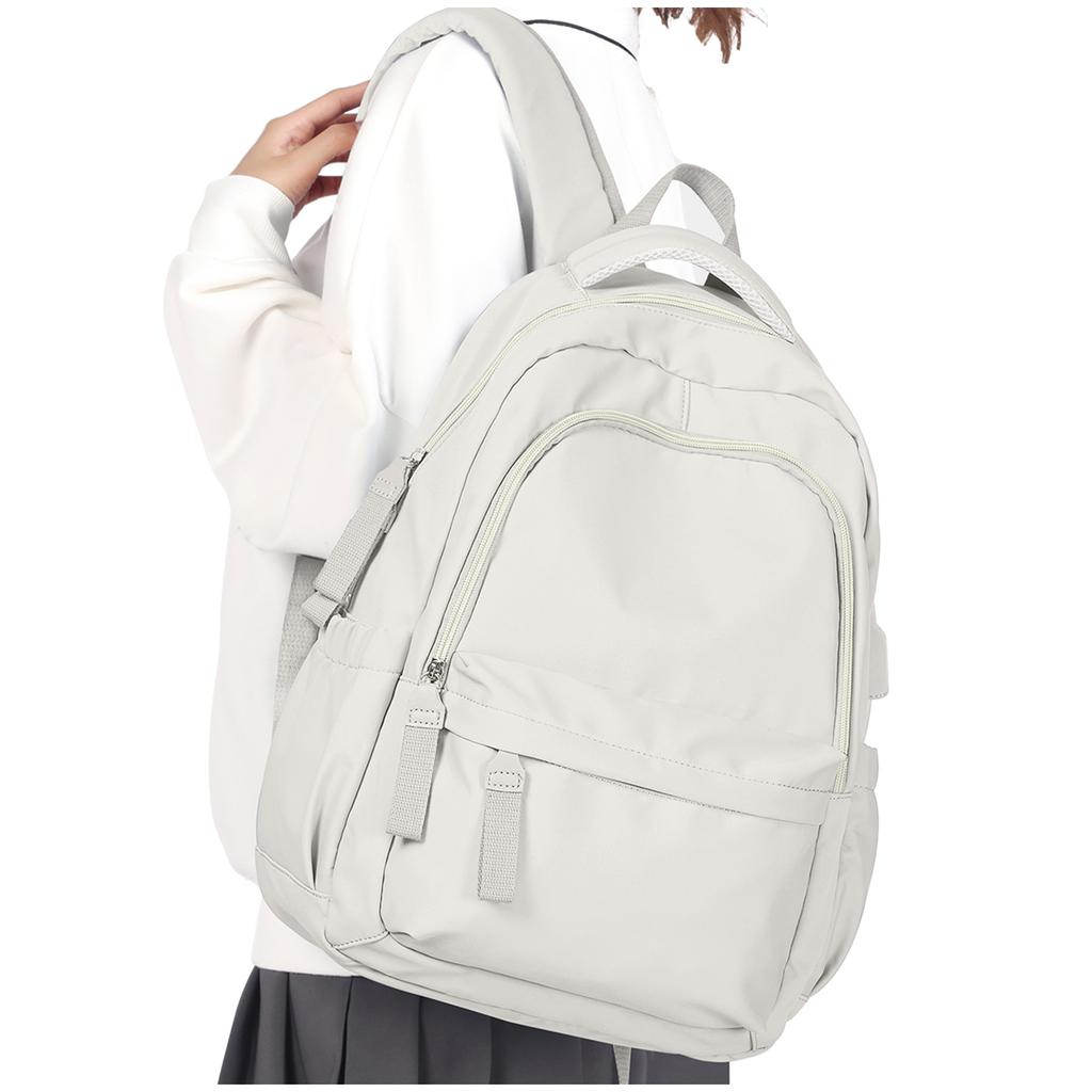 Korean Canvas School Bag Women 2025 New Men'S Minimalist Backpack Versatile Backpack Large Capacity Travel Bag Unisex Rucksack