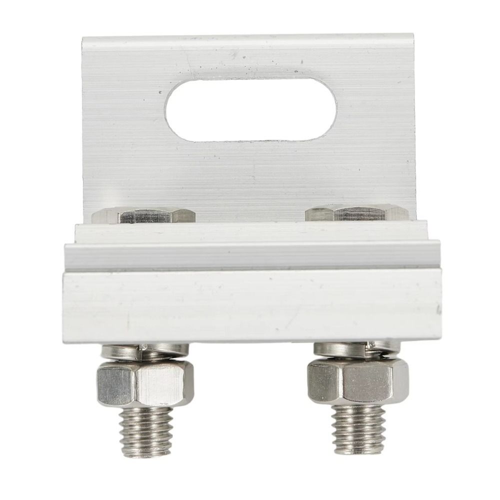 1Pcs Silver Solar Panel Clamp Anodized Roof Mounting Bracket for Off Grid Solar Power System