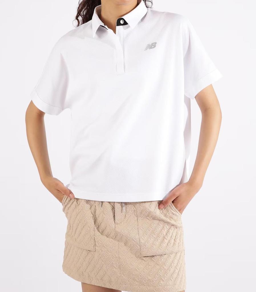Golf Short Sleeve Polo Shirt 2 [New Balance] (Stretch/Retention) / Women's / 012-4268504 030_White [L]