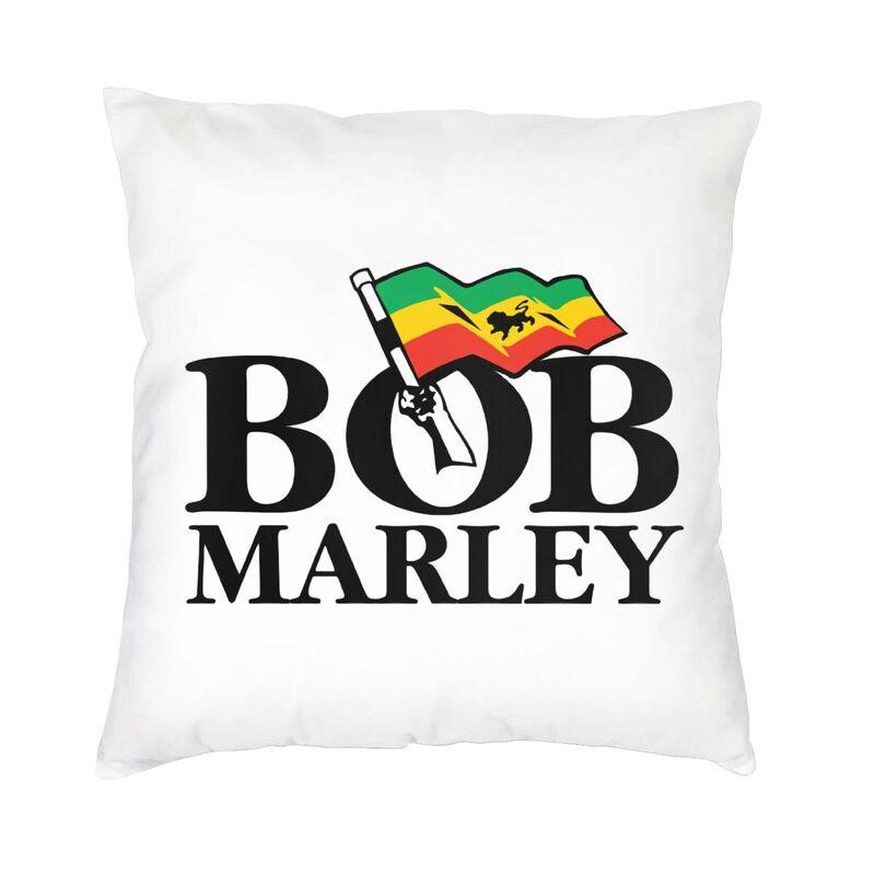 Luxury Jamaica Reggae Music Bob Marley Throw Pillow Cover Home Decor Custom Square Cushion Cover 45x45 Pillowcover for Sofa