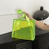 Large Capacity Waterproof Shoulder Bag Candy Color PVC Tote Bag Casual Transparent Handbag  Sports