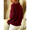 Women S Solid Button Cardigan Long Sleeve Sweater