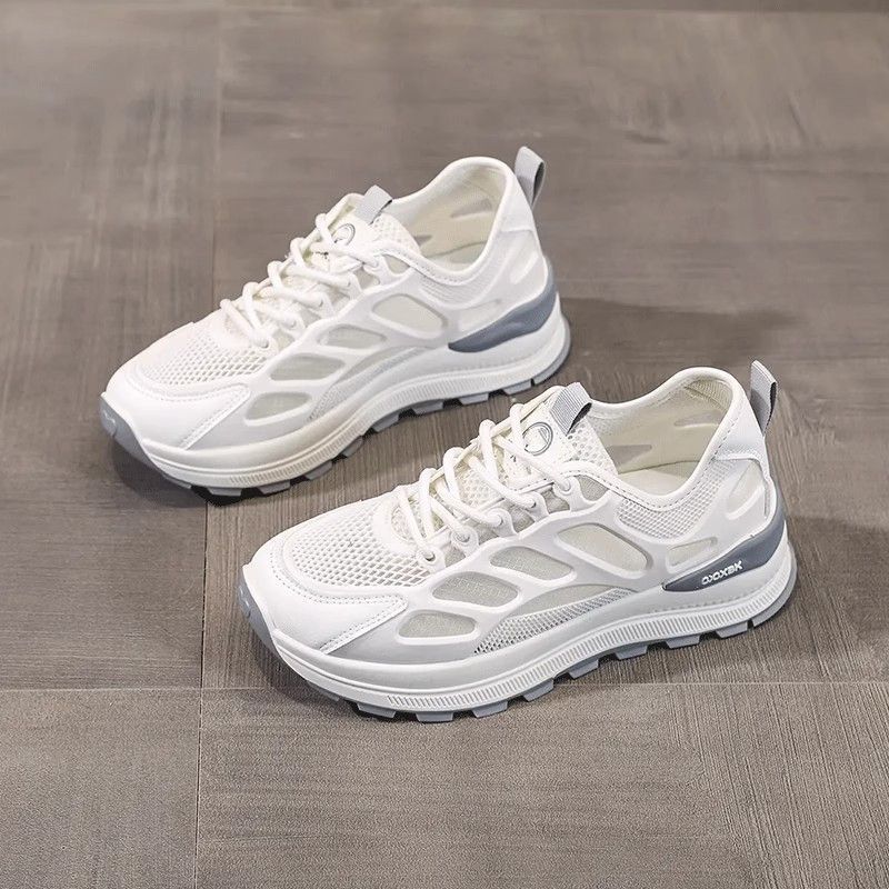 Fashion casual light sports Forrest Gump shoes women's 2025 summer new mesh breathable color matching moral training