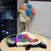 New Autumn and Winter Colorful Hand Crocheted Literary Knitted Hat for Women Ethnic Style Sweet and Versatile Double Layer Cotton Toe Cap