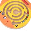 Wooden Magnetic Maze Educational Intellectual Kids Toy Puzzle Game Pen Gift #Yellow Fish