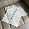 American Ruffian Retro Fashion Cotton Trend High Quality Popular Cross Print Unisexs Short Sleeve Casual Loose Large Size TShirt