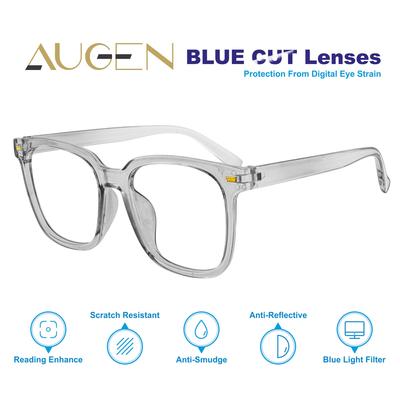 AUGEN By Visions India Unisex Spectacles With Blue Cut Lenses & Anti-Glare Coating Which Protects Eyes From Blue Light From Computer, Moble, Tabl