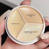 Tri-Color Concealer Palette for Spot Coverage, Acne Marks, Dark Circles, Brightening & Contouring - Perfect for Makeup Artists
