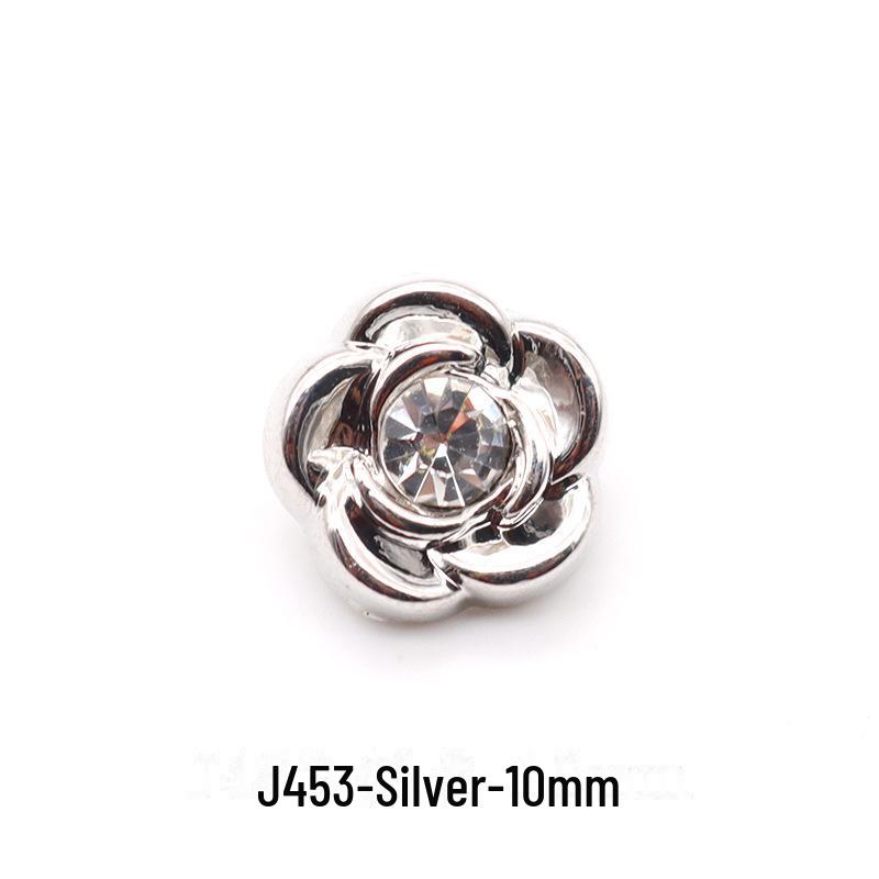 Hochwertiges Metall und goldfarbene Glas-Diamantknöpfe: Premium Hemd-, Kragen- und Woll-Cardigan-Knöpfe