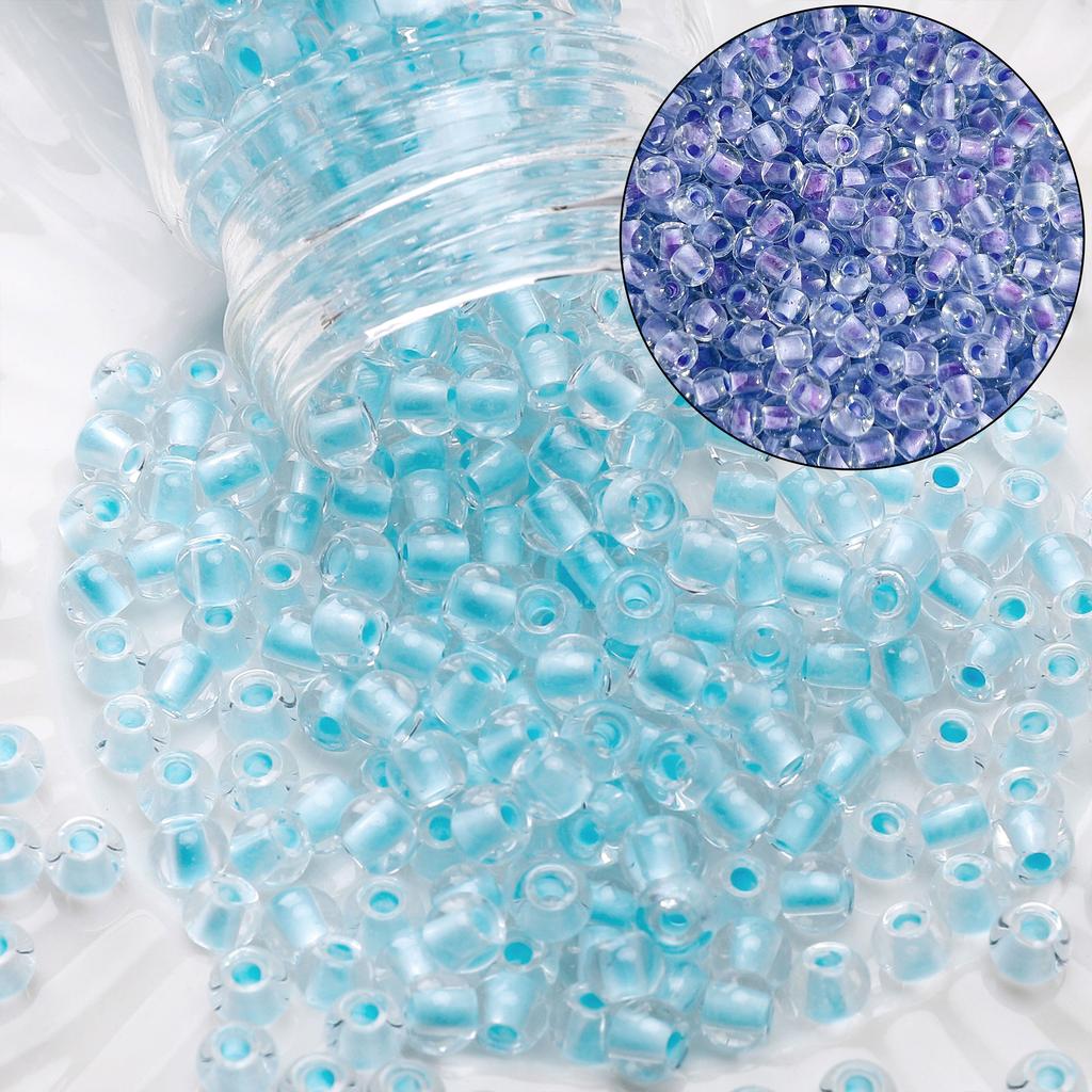 100Pcs Glass Seed Bead 4mm Light Variable Series For DIY Bracelets Necklaces Jewelry Making