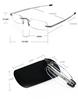 Portable Reading Glasses Ultra-lightweight, Foldable, (Black, +1.0)