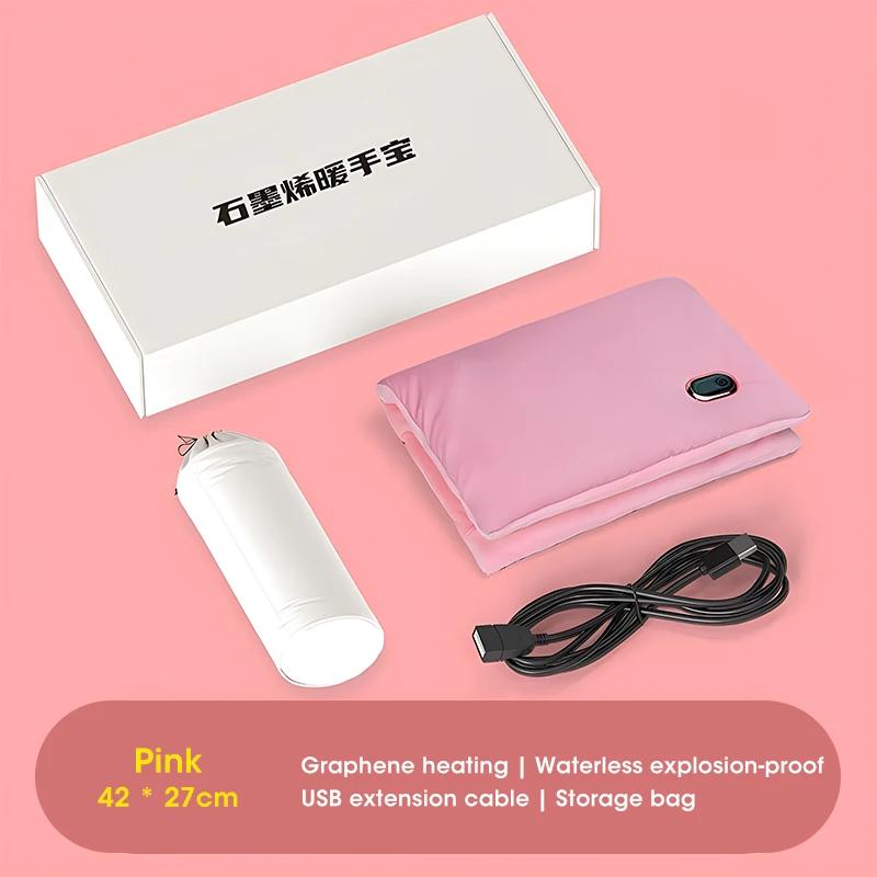 Graphene Warmer Hand Bag Warmer Winter USB Rechargeable Electric Portabale Heating Pad Electric Body Belly Heater Warmer Mat