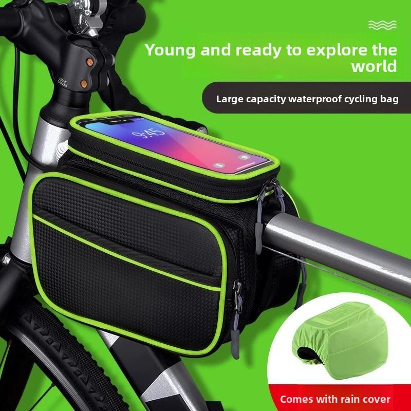 Bolsa para bicicleta impermeable para cuadro delantero accesorios de ciclismo para móvil