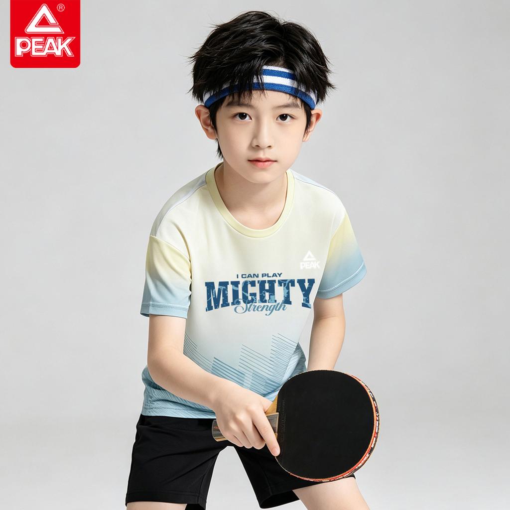 [Daily Leisure] Peak Children's Summer Gradient Short-sleeved T-shirt