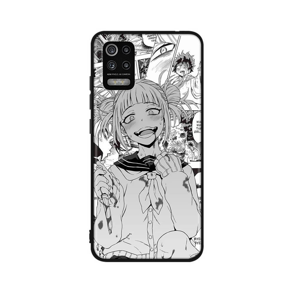 DT3 Hero Academia Toga Case for iPhone 16 15 Plus 14 13 12 11 Pro 8 7 6S 6 SE 5S X XR XS Max Realme C30 C33 C31 9I Huawei P30 Black Soft Cover