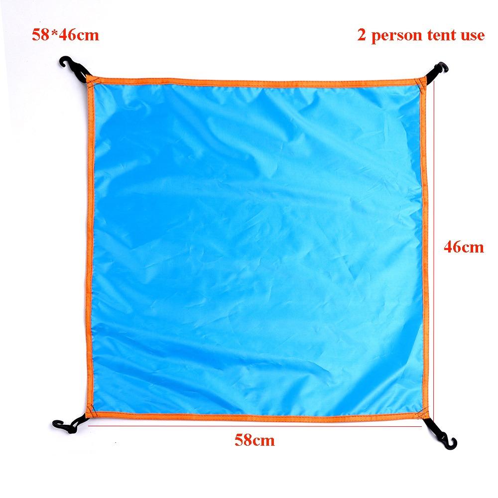 2/3-4 Person Automatic Tent Tarp Cover Lightweight Outdoor Camping Cover Fly/Durable Hammock Tarp 58*46cm Blue