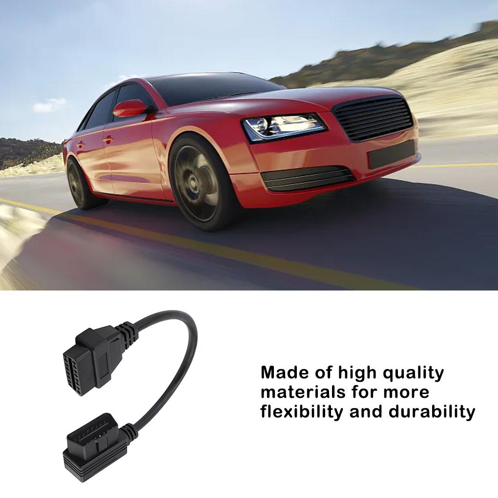 OBD 16 Pin Socket Extension Cable Diagnostic Scanner Connector Tool