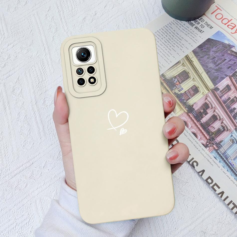 For Redmi Note 12 Pro Plus Case Love Heart Soft Liquid Silicone Full Protection Phone Cover For Xiaomi Redmi Note12 12Pro 4G 5G