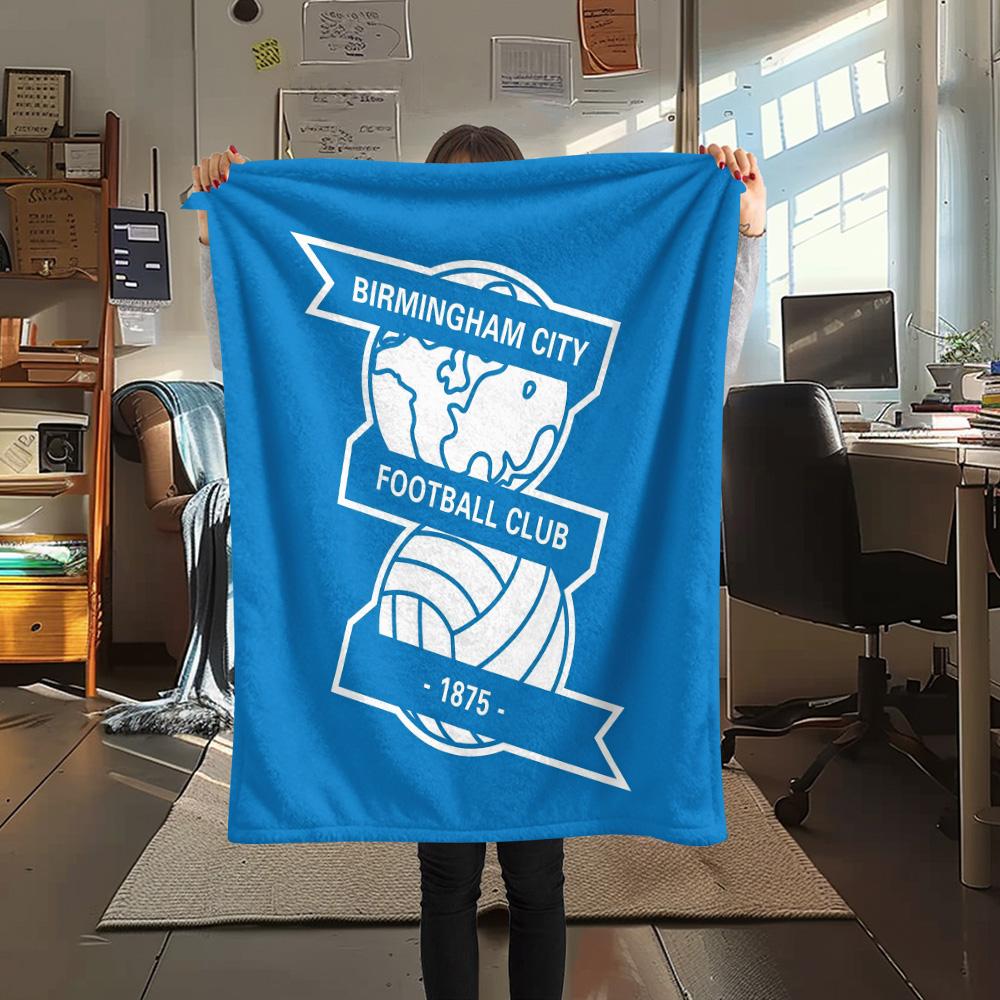 Birmingham City Flannel Blanket, High quality Comfortable for All Seasons, Home Decor, Warmth and Comfort