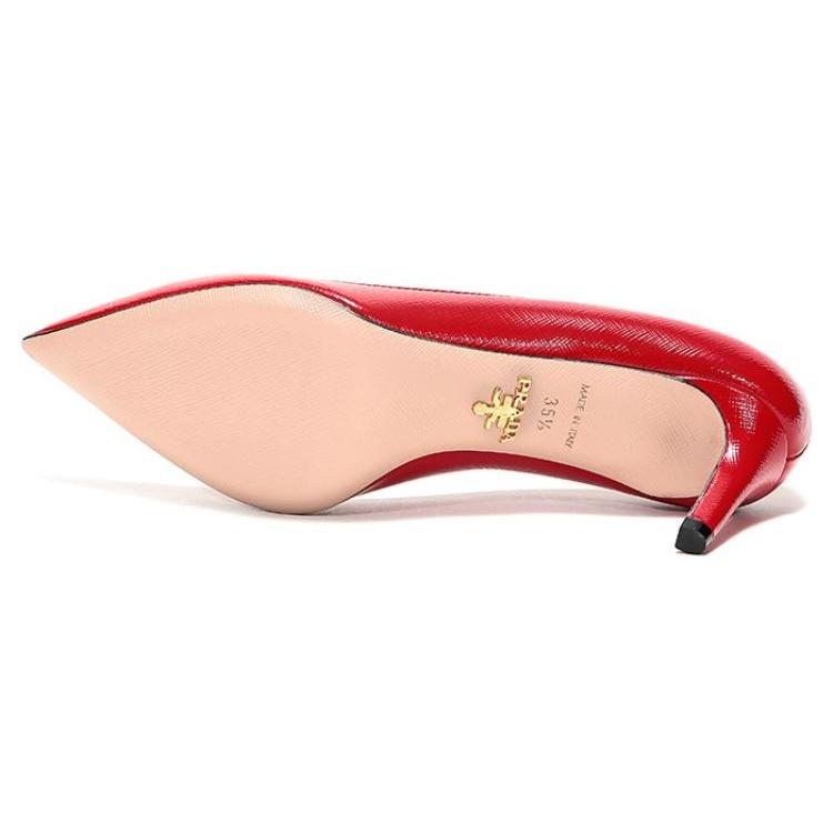 (WMNS) PRADA Pointed Saffiano Leather Heels 'Red' Women's 1I834I_3A9S_F0011_F_065