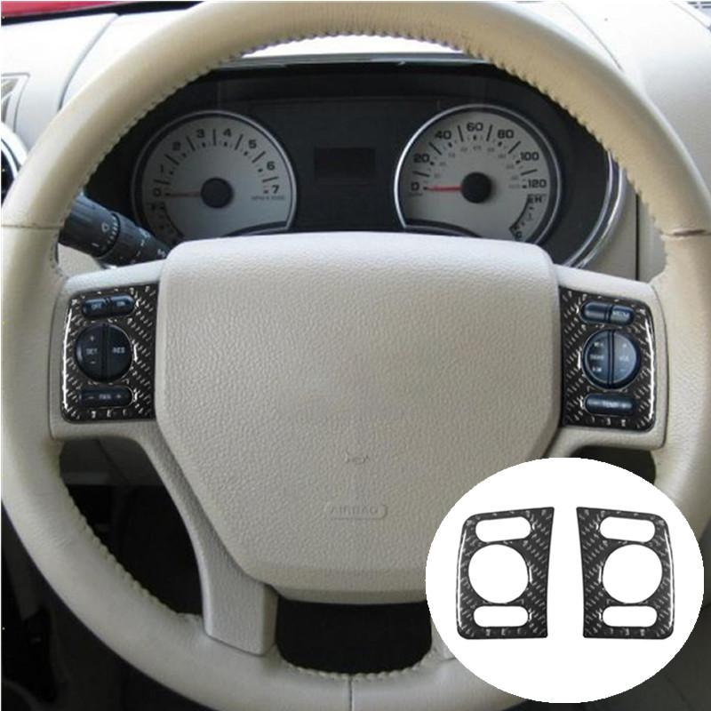 Car Interior Decoration Carbon Fiber Sticker For Ford Explorer Sporttrac Mercury Mountaineer 2008 2009