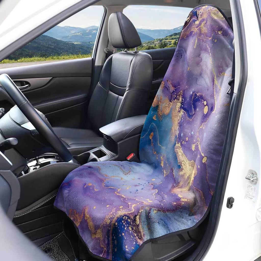 Universal Gym Car Seat Towel Cover - All-Season Front Seat Protector for Workout