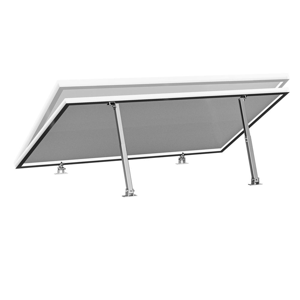 Neigungsverstellbare Solarmodul-Montagehalterung Aluminiumlegierung Flachdachmontagehalter 15-30 Grad