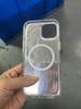 IMD double-layer colorful wave laser Apple 15pro mobile phone case iPhone17 protective case silver trend explosion