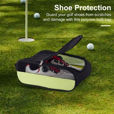 Golf Shoe Bag Zippered Outdoor Shoe Carrier Bags Travel Sports Shoe Carrier Tote Bags Golf Accessories for Men And Women