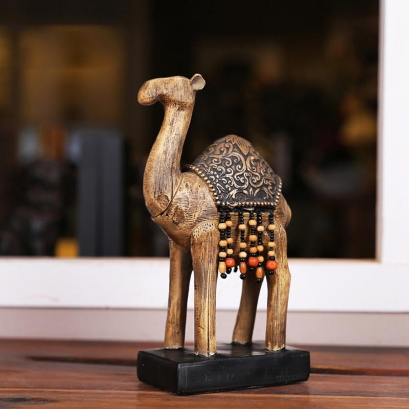 Kamelfiguren Harzkamelstatuen Tierfiguren Tischornament für Büro Zuhause Schreibtischdekorationen Sammlerstücke