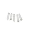 M6 Transparent Wall Plug Expansion Tube with Self-Tapping Screw, Washer, and Rubber Plug