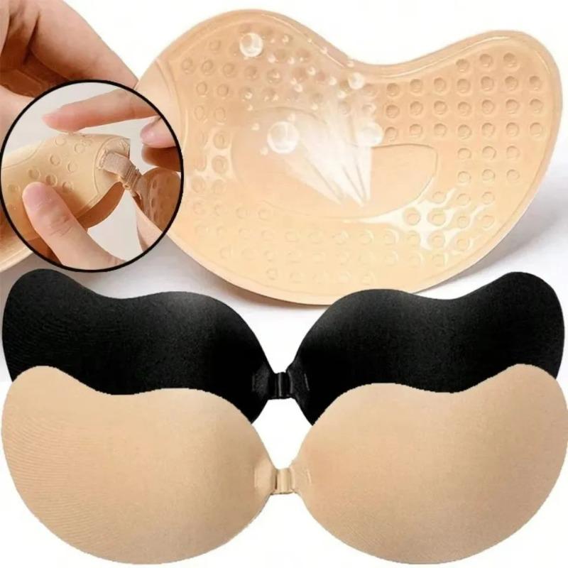 2pcs Women's Reusable Silicone Nipple Cover Self Adhesive Invisible Push Up Bra Pasties Stickers Mango Breast Strapless Bras