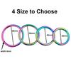 Colorful Metal Men Cock Ring Sex Toys for Man Masturbation Exercise Penis Ring Erection Enhancing Cock Sexual Stimulation Device