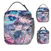 Korean Manga Alien Stage Photo Lunch Bag Cute Lunch Box For Outdoor Picnic Portable Zipper Cooler Bag Custom Tote Food Bags