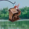 Wooden Squirrel House Nesting Box, Safe for Birds and Wildlife, Wooden Nest Protector