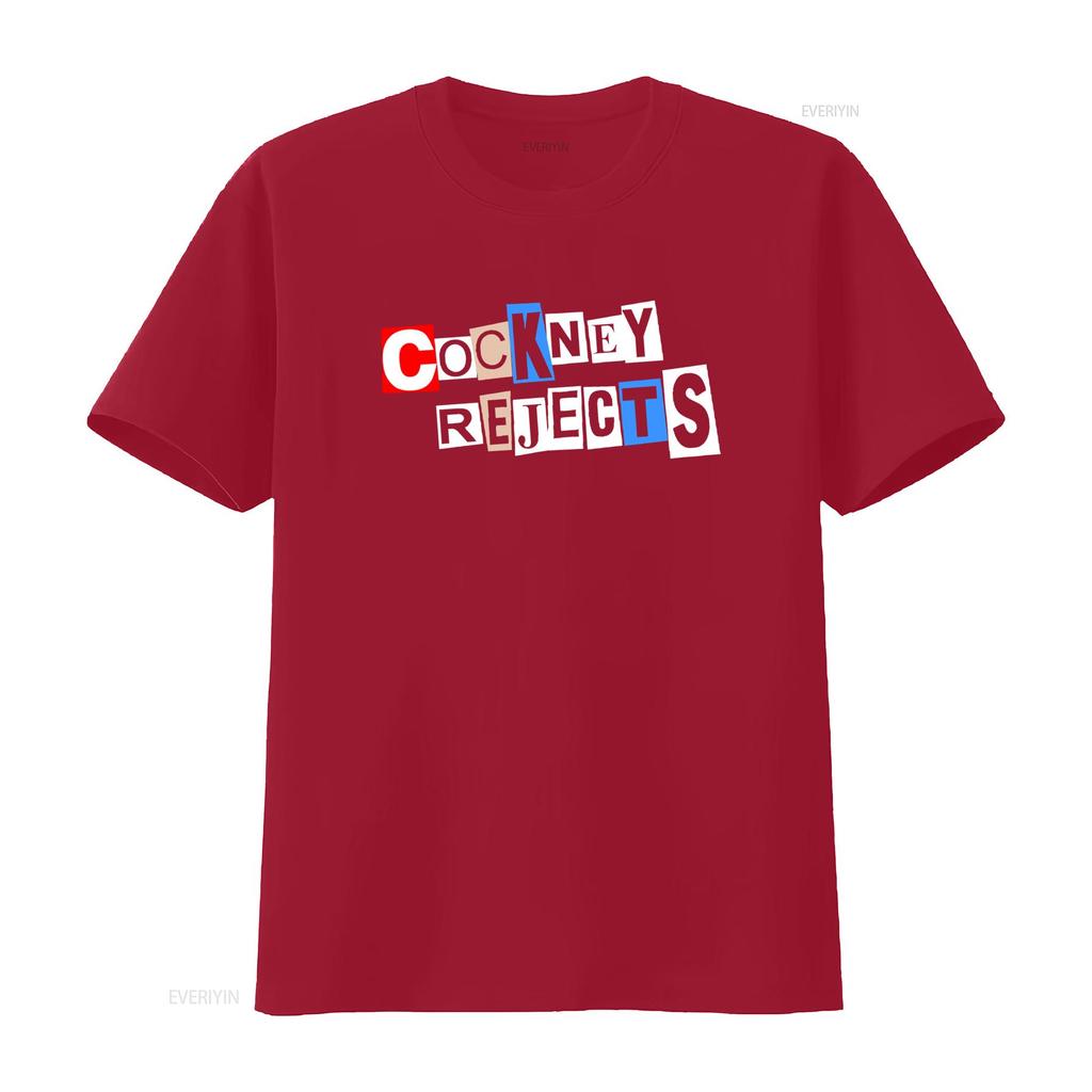 Streetwear Punk Rock Cockney Rejects Ransom Note Print Casual T Shirt Vintage Unisex Fashion Breathable Designer Clothes