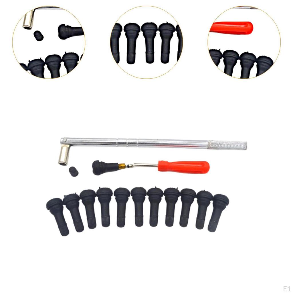 14x Quick Change Tire Tools Kit Valve Stem Removal Tool Puller for Cars