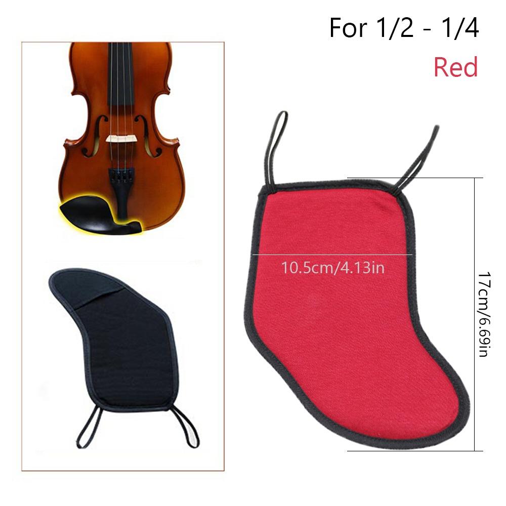 Cotton Violin Chin Rest Pad Absorbs Sweat Fiddle Sponge Cushion For 3/4 4/4 1/2 1/4 1/8 1/32