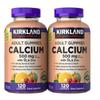 Vitamin-Gummibärchen Flaschen Kirkland Signature Kalzium 500mg D3 120 x 2 120 Tabletten 2 Stück