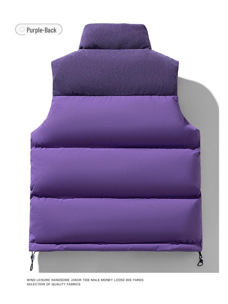 Unisex Winter Stand Collar Sleeveless Vest: Trendy, Loose Sport Casual Jacket